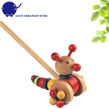 Lovely Wooden Push Caterpillar Toy